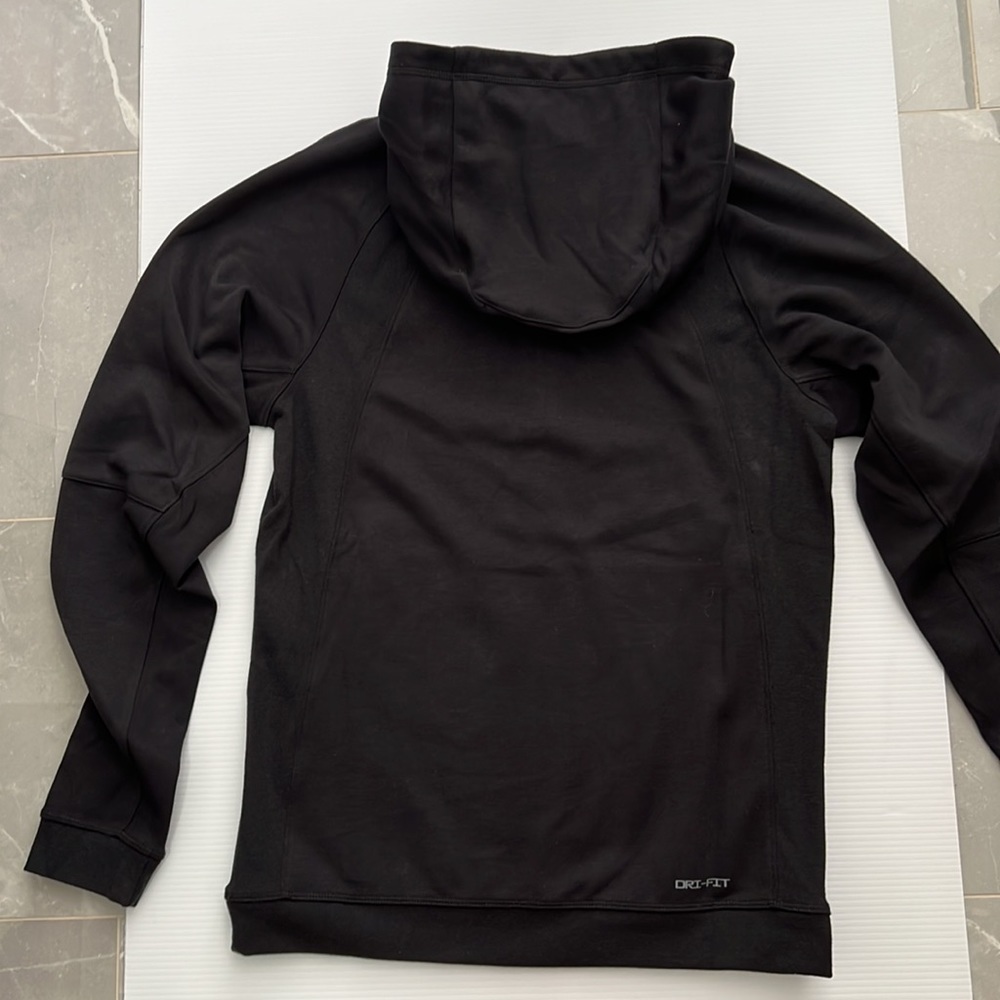 Jordan Men's Dri-FIT Sport Statement Air Fleece Pullover Hoodie-Black - Picture 7 of 9